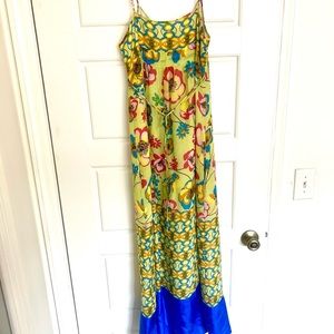 Vintage Johnny Was floral maxi dress size M